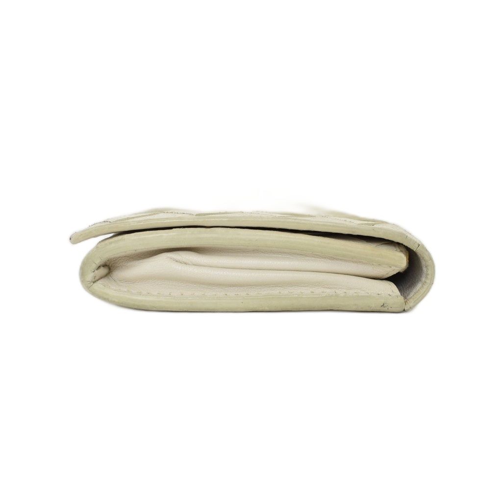 Bottega Veneta Intrecciato Bifold Wallet Leather White — view 3