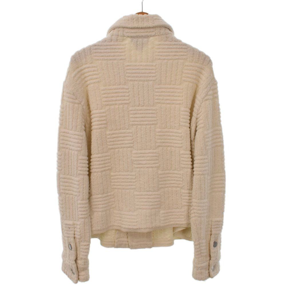Bottega Veneta French Terry Jacket Shirt Front Button Collar Pile Fabric XS — view 2