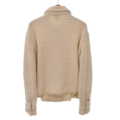 Bottega Veneta French Terry Jacket Shirt Front Button Collar Pile Fabric XS — view 2