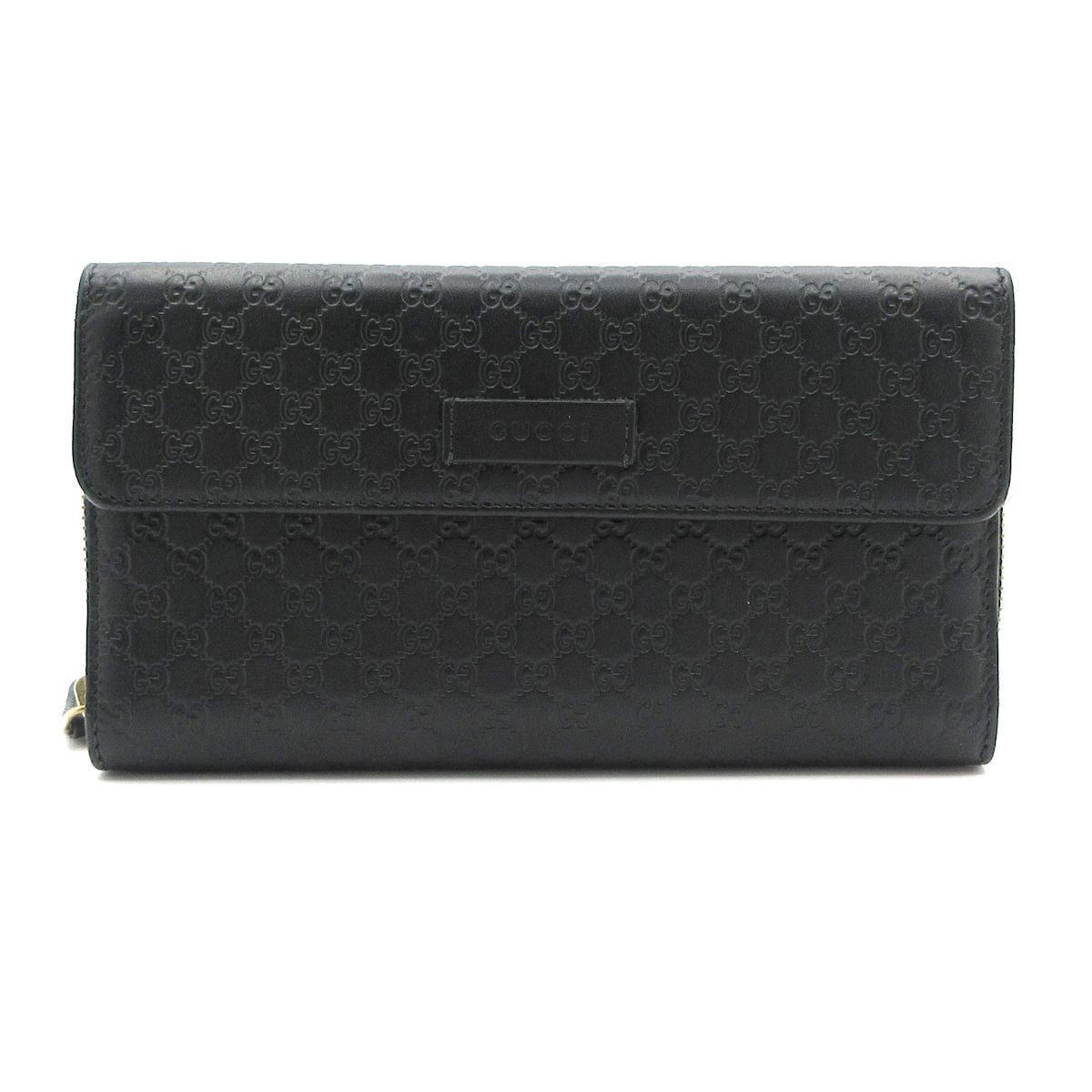 Gucci Wallet Micro Guccissima Black Leather
