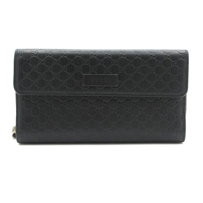 Gucci Wallet Micro Guccissima Black Leather