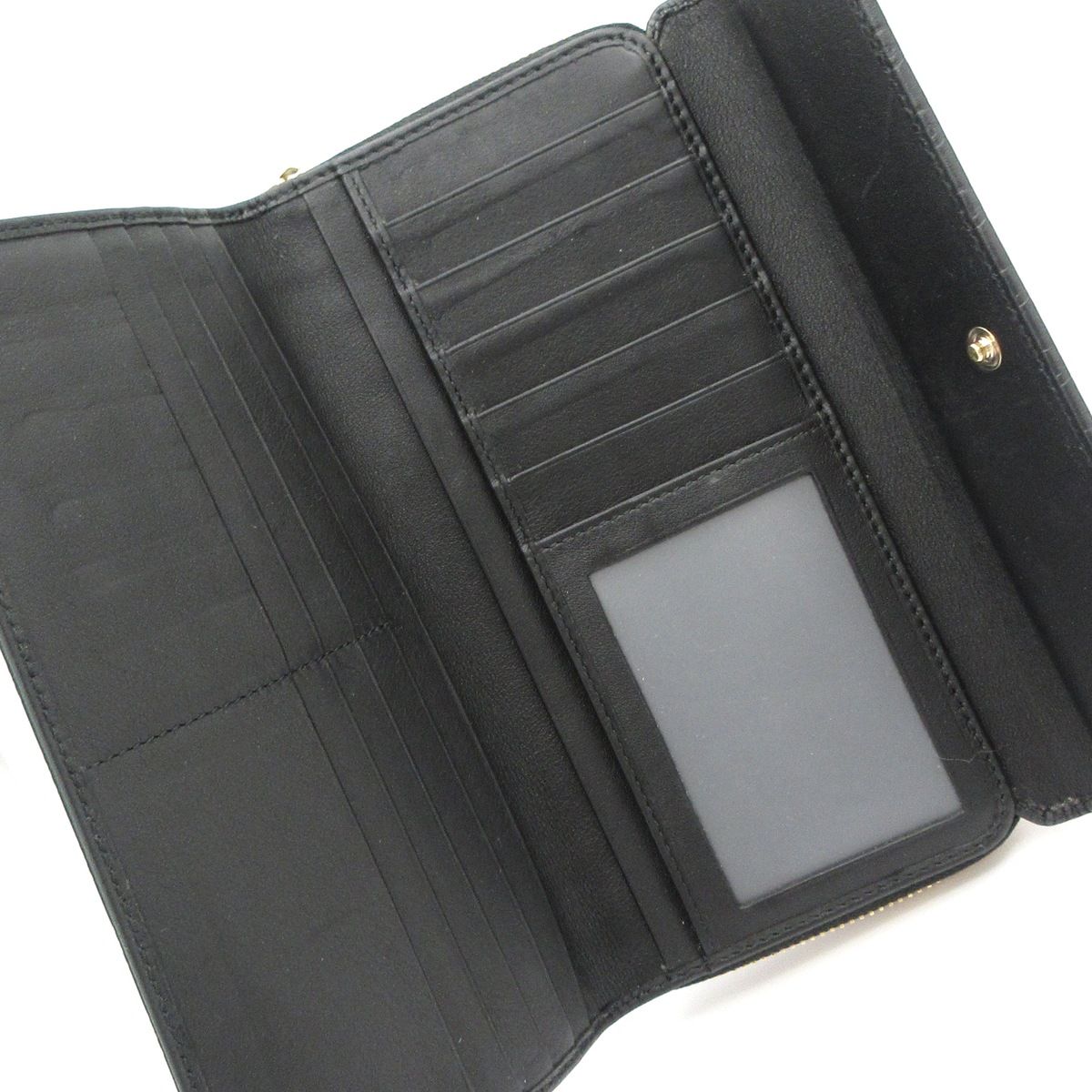 Gucci Wallet Micro Guccissima Black Leather — view 3
