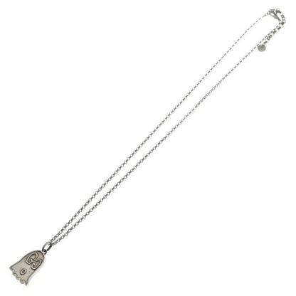 Gucci GG Logo All Over Pattern Ghost Chain Necklace Silver — view 2