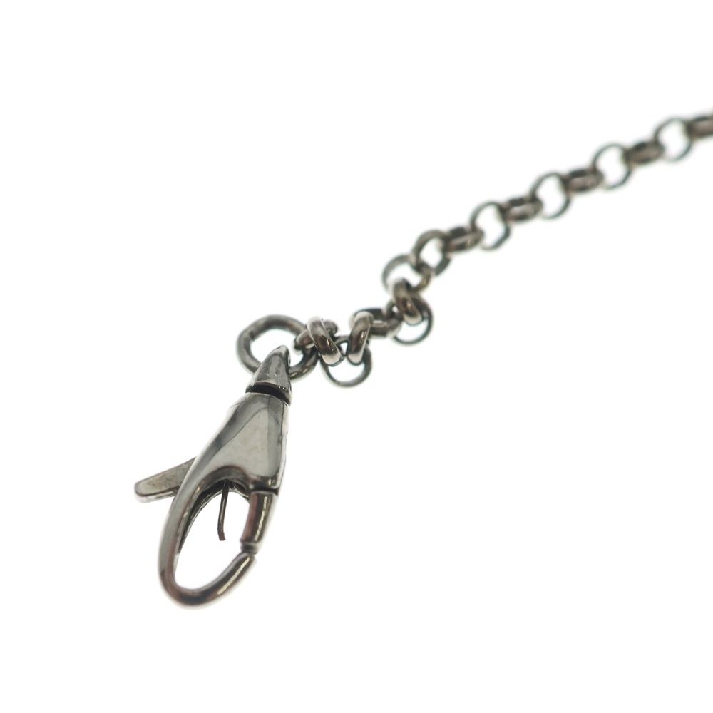 Gucci GG Logo All Over Pattern Ghost Chain Necklace Silver — view 5