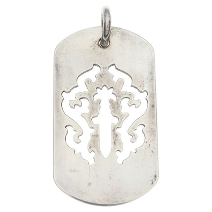 Chrome Hearts D Tag Lrg Ltd Large Dog Tag Necklace Top