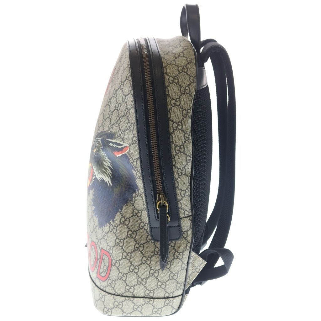 Gucci GG Supreme Wolf Xxv Hollywood Backpack — view 3