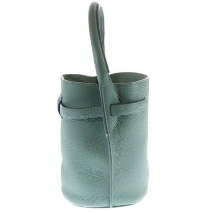 Celine Big Bucket Bag Light Green Leather Silver — view 3