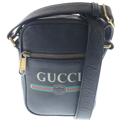 Gucci Sherry Line Mini Shoulder Bag Black Leather Gold