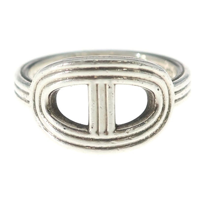 Hermes Chaine D'ancre Ring 49 Silver — view 4