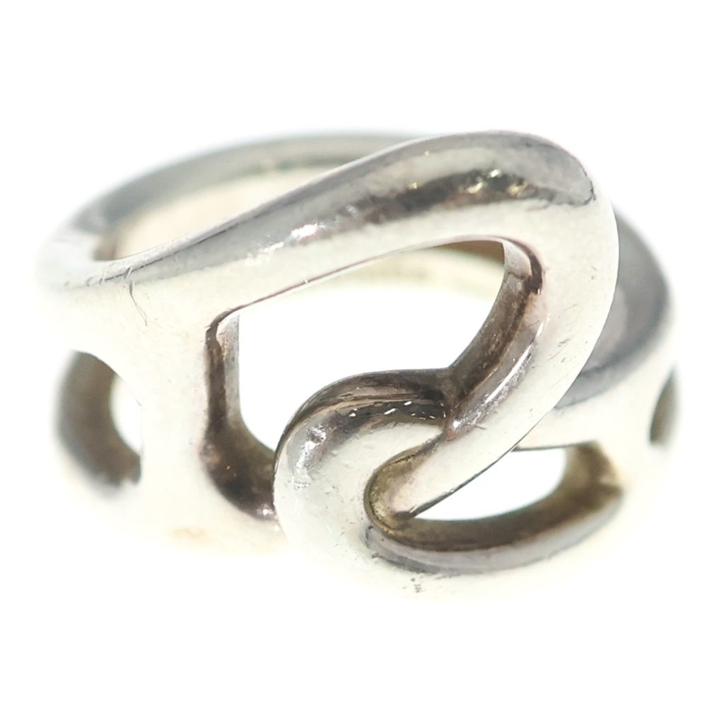 Hermes Chaine D'ancre Punk Ring 51 Silver — view 4
