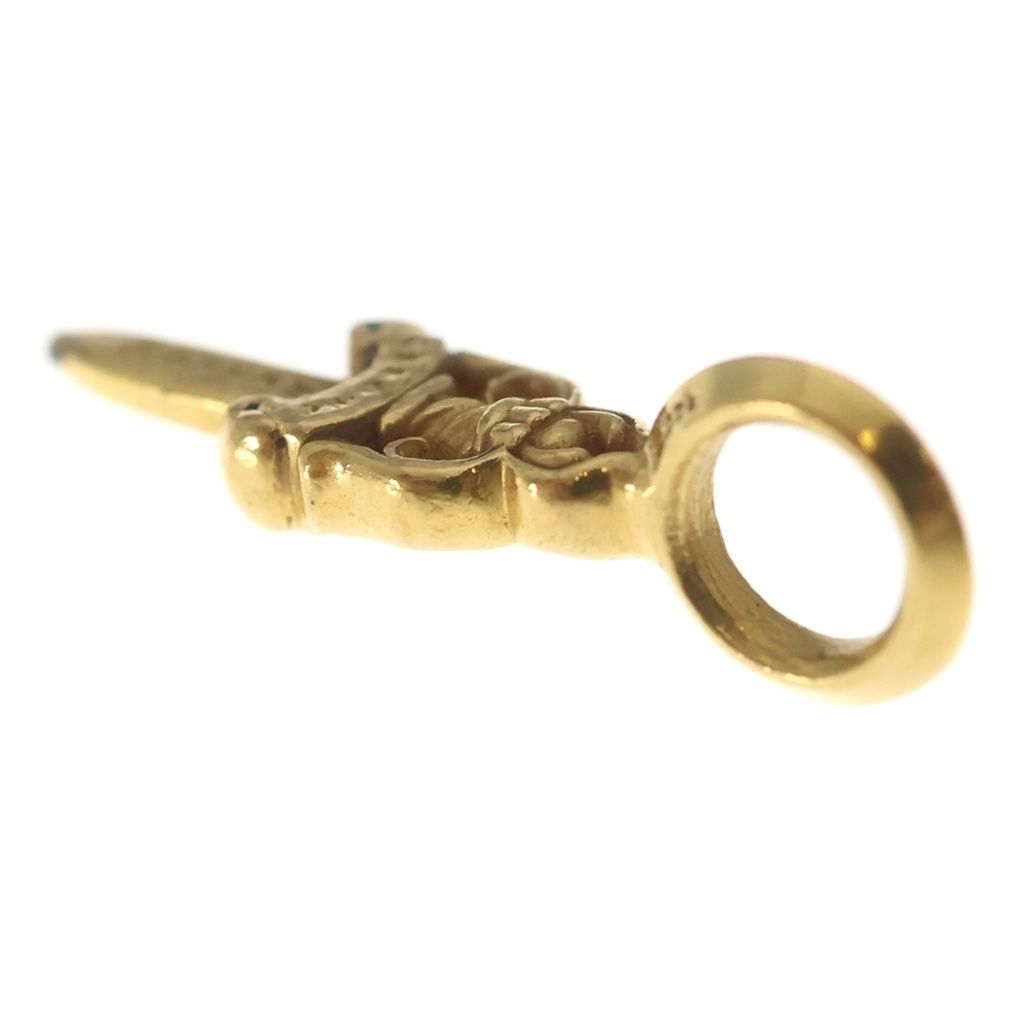Chrome Hearts 22k Stack Dagger V2 Charm Pendant Top Gold — view 5