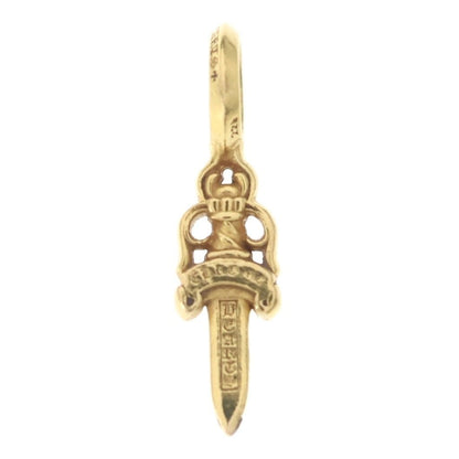 Chrome Hearts 22k Stack Dagger V2 Charm Pendant Top Gold — view 2