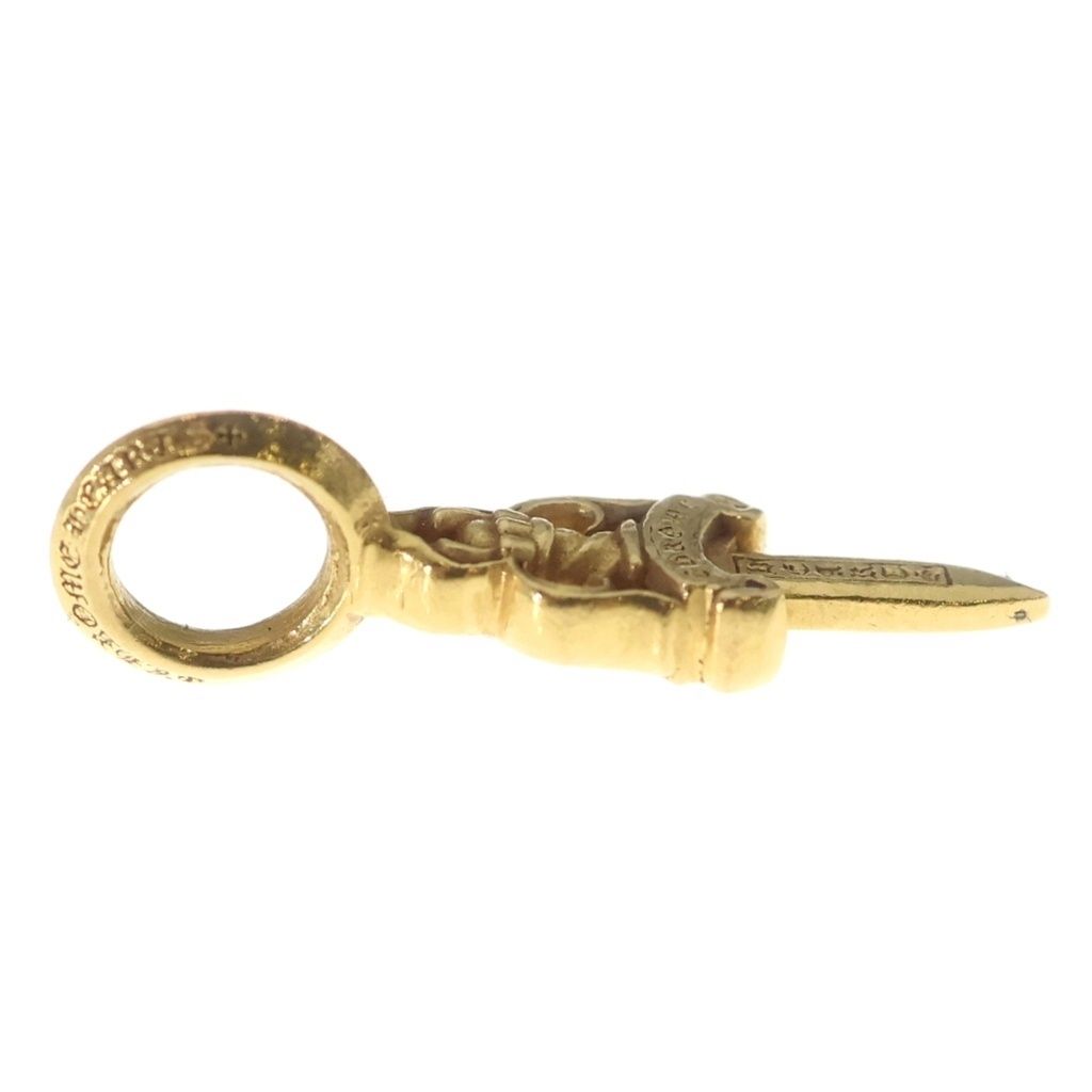 Chrome Hearts 22k Stack Dagger V2 Charm Pendant Top Gold — view 4