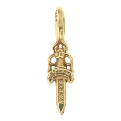 Chrome Hearts 22k Stack Dagger V2 Charm Pendant Top Gold