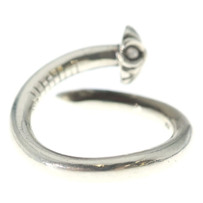 Chrome Hearts Nail Crsball Cross Ball Ring Silver