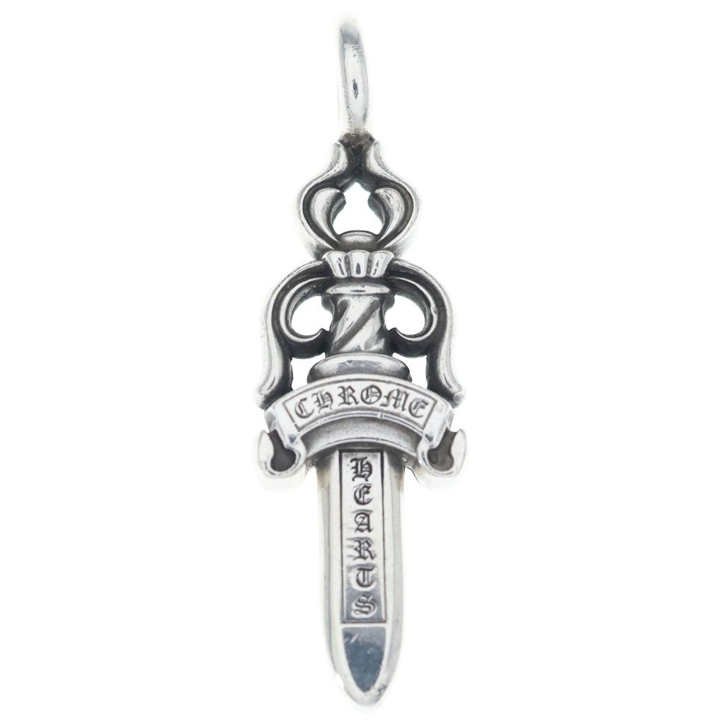Chrome Hearts Double Dagger Daga Pendant Top Silver — view 2
