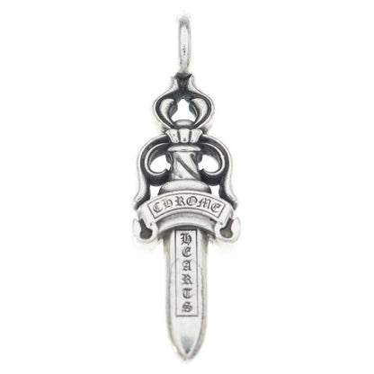 Chrome Hearts Double Dagger Daga Pendant Top Silver