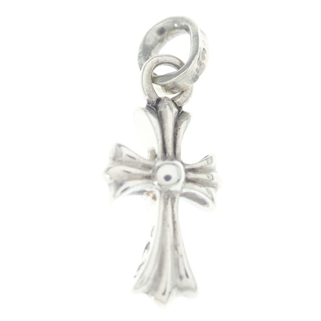 Chrome Hearts Crs Baby Fat Cross Pendant Top Silver