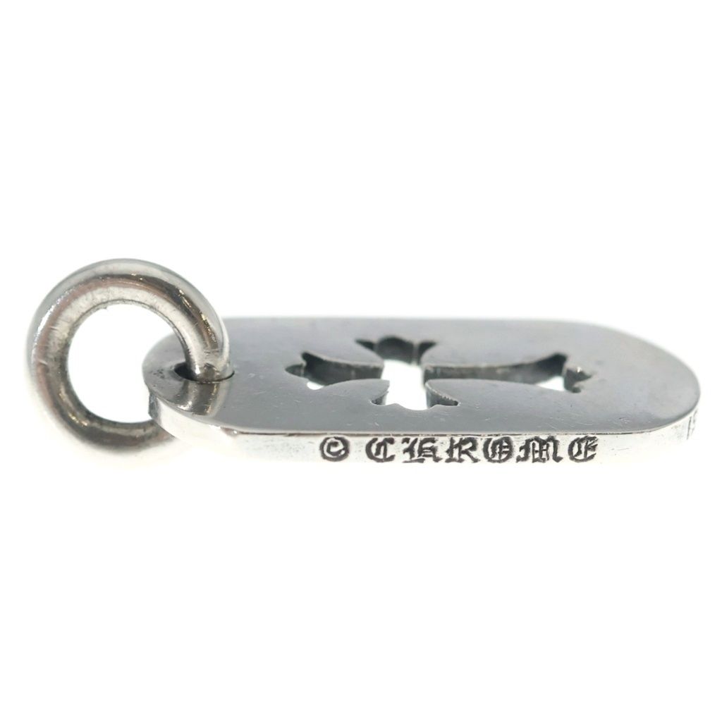 Chrome Hearts D Tag Sml CO Crs Cutout Cross Dog Tag Small Pendant Top Silver — view 4