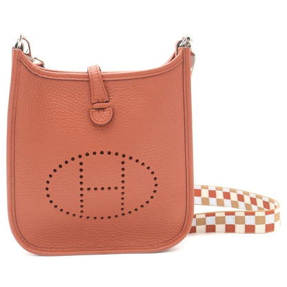 Hermes Evelyne TPM Cui Vre Taurillon Clemence Silver Shoulder Bag