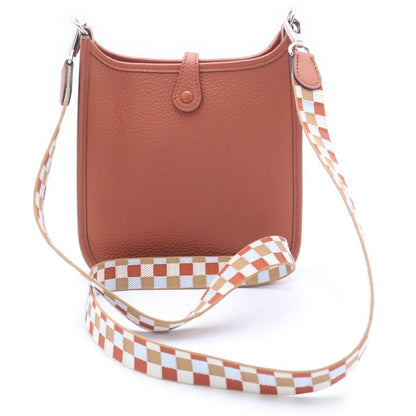 Hermes Evelyne TPM Cui Vre Taurillon Clemence Silver Shoulder Bag — view 2