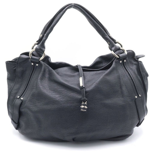 Celine Bittersweet Boston Bag Black Leather Silver