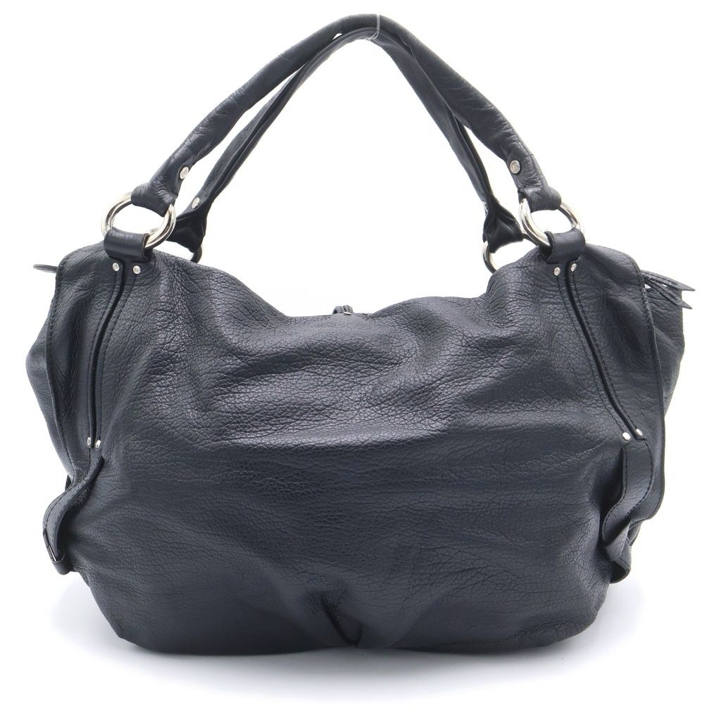 Celine Bittersweet Boston Bag Black Leather Silver — view 2
