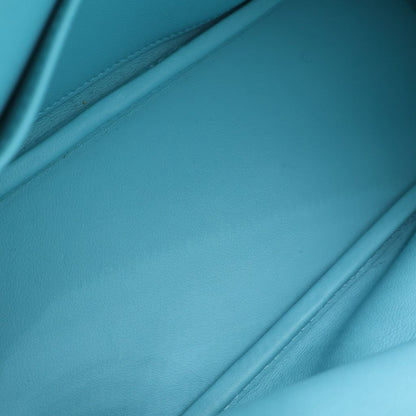 Hermes Bolide 27 Blue Atoll Swift Leather 2-Way Bag Silver — view 4