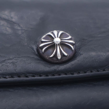 Chrome Hearts Judy Cross Ball Button Leather Wallet Black — view 5