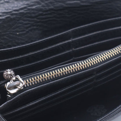 Chrome Hearts Judy Cross Ball Button Leather Wallet Black — view 4