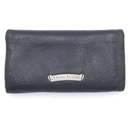 Chrome Hearts Judy Cross Ball Button Leather Wallet Black — view 2