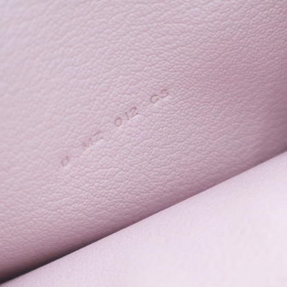 Hermes Kelly Pocket Compact Card Case Light Pink Chevre Silver — view 4