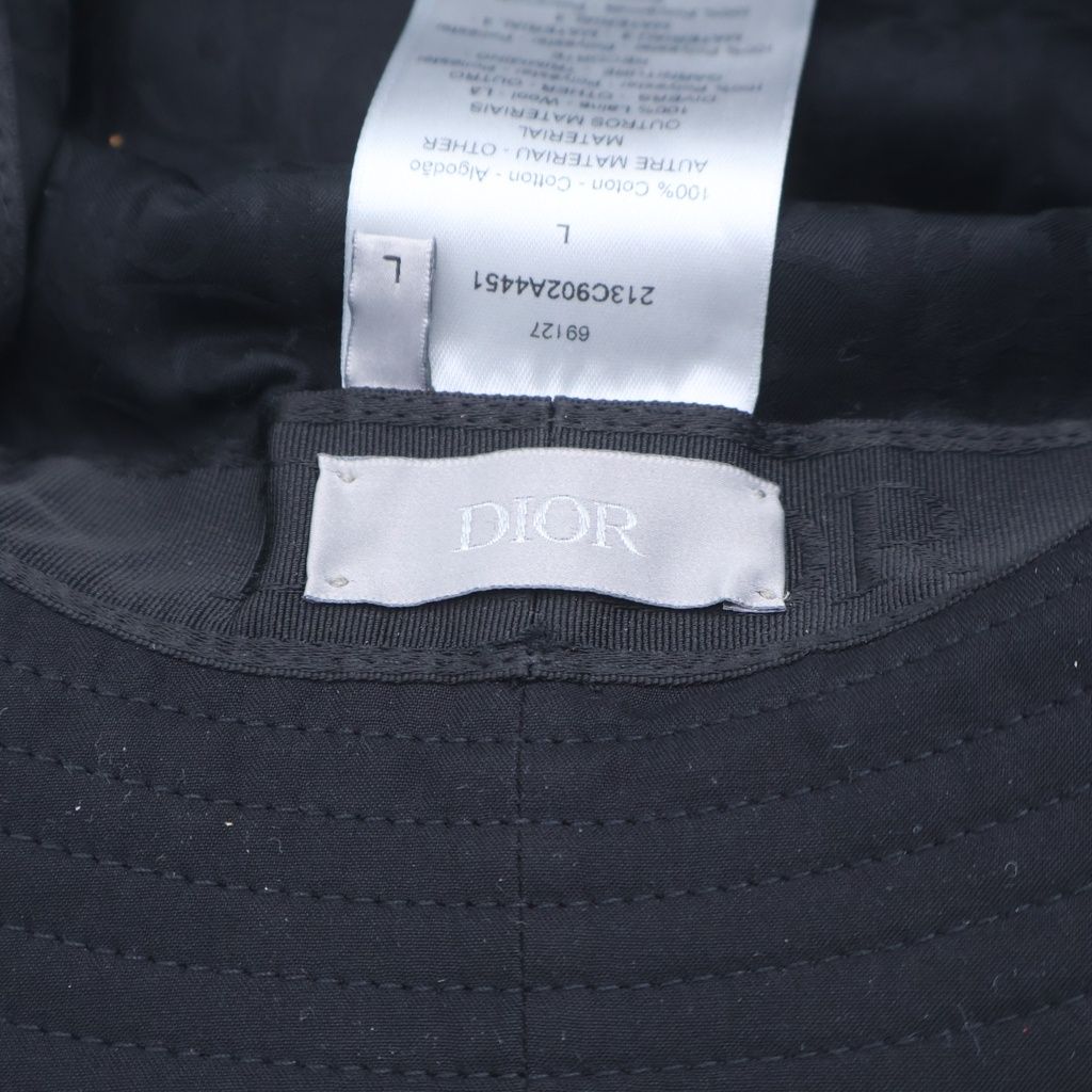 Dior Outdoor Hat Cotton Faille Sacai Black — view 7