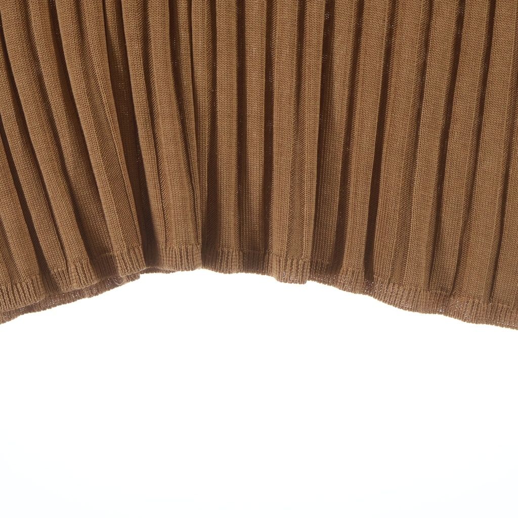 Gucci Turtleneck Long Sleeve Rib Knit Brown Sweater — view 6