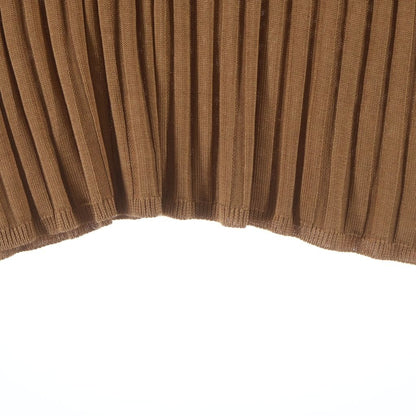 Gucci Turtleneck Long Sleeve Rib Knit Brown Sweater — view 6