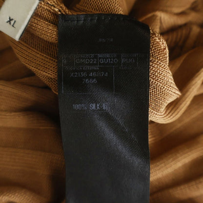 Gucci Turtleneck Long Sleeve Rib Knit Brown Sweater — view 8
