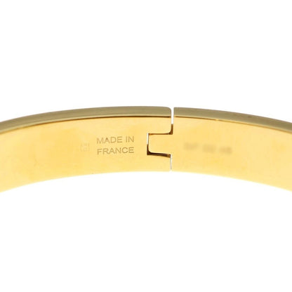 Hermes Mini Click Kelly Enamel Bracelet Gold Pink — view 5