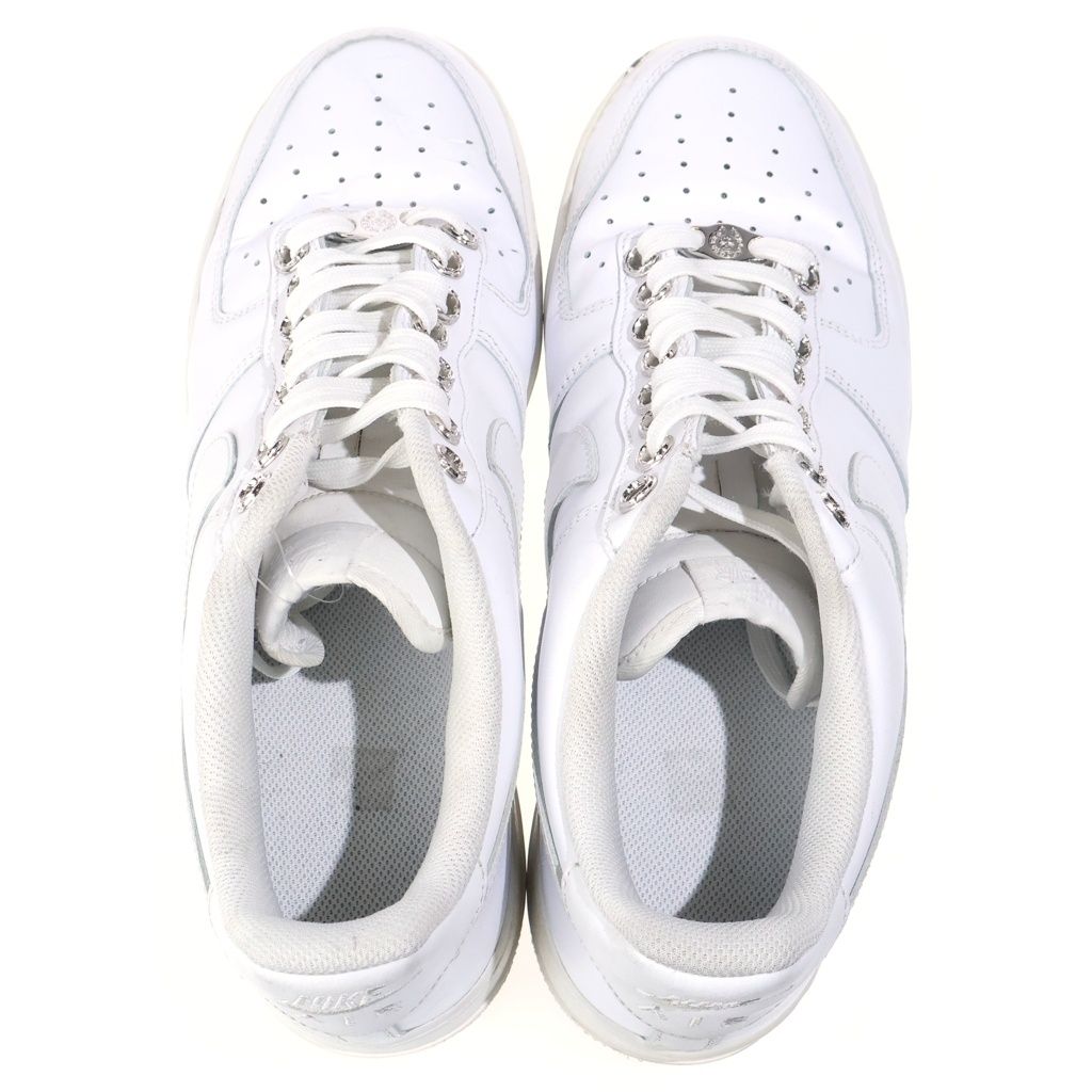 Chrome Hearts Nike Afi Air Force 1 Low Cut Sneakers White Silver — view 4