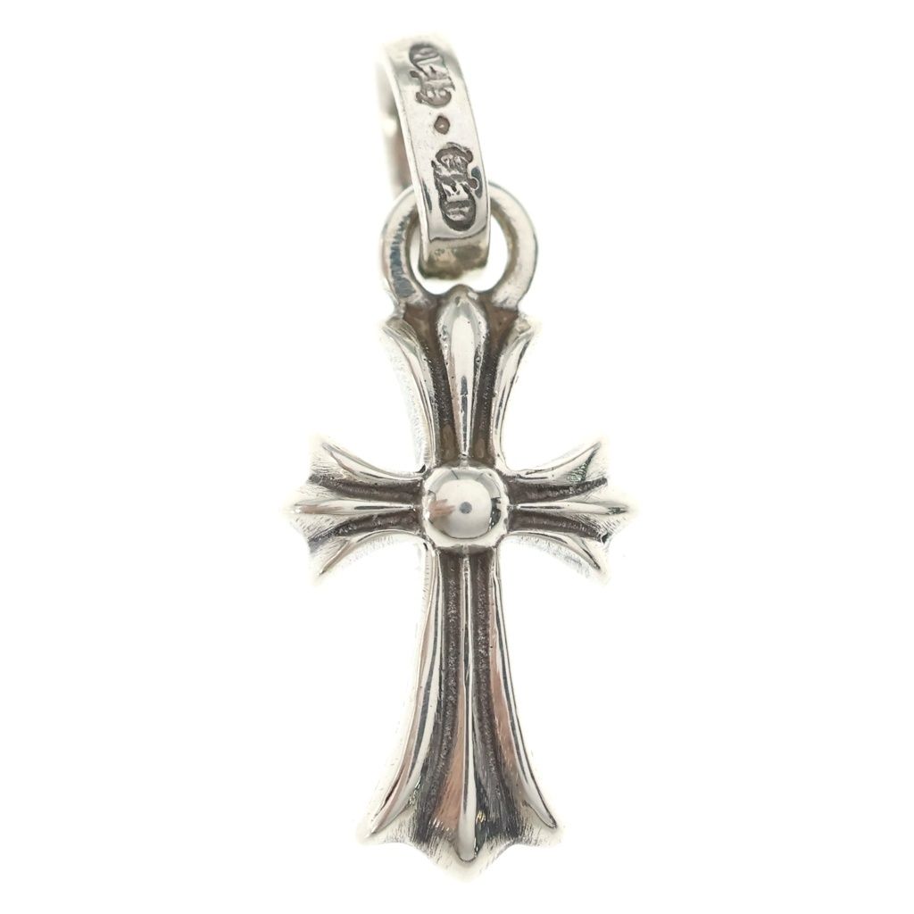 Chrome Hearts Crs Baby Fat Cross Pendant Top Silver — view 2