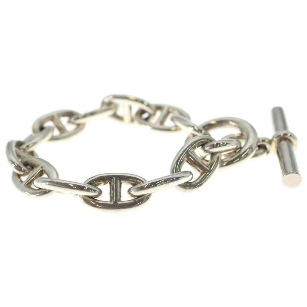 Hermes Chaine D'ancre TGM Chain Bracelet Silver — view 3