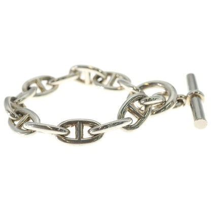 Hermes Chaine D'ancre TGM Chain Bracelet Silver — view 3