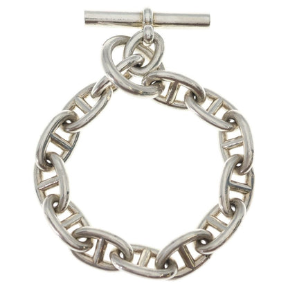Hermes Chaine D'ancre TGM Chain Bracelet Silver — view 2