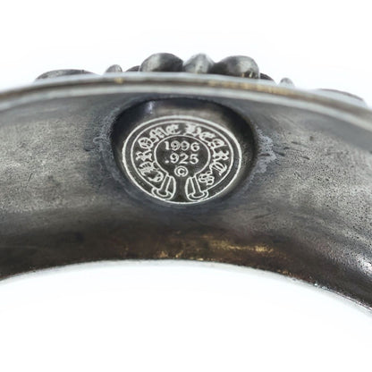 Chrome Hearts Floral Cross Calf Bangle Silver Bracelet — view 5