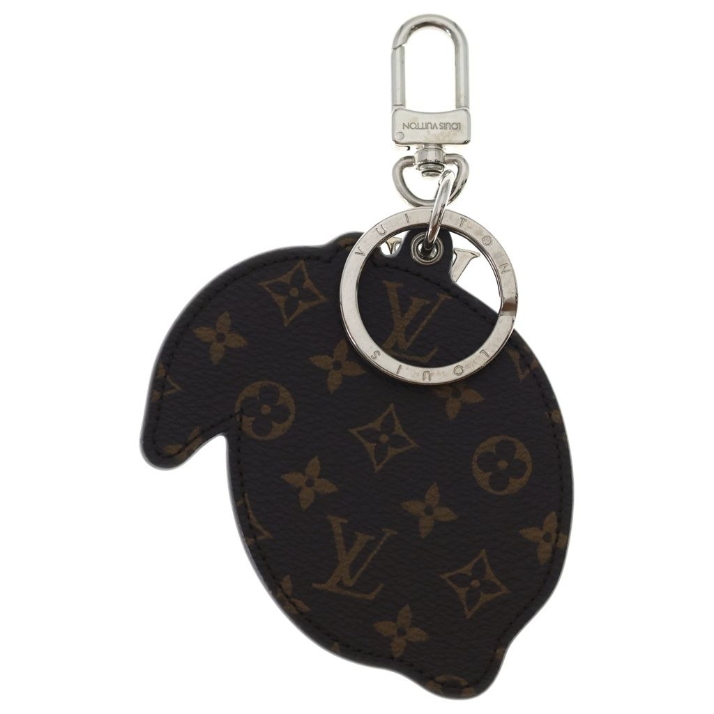 Louis Vuitton LV Porte Cl Lemon Bag Charm LV Cles Key Holder Yellow Brown — view 2