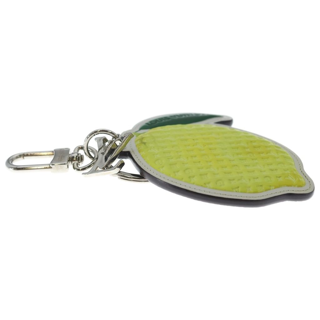 Louis Vuitton LV Porte Cl Lemon Bag Charm LV Cles Key Holder Yellow Brown — view 4