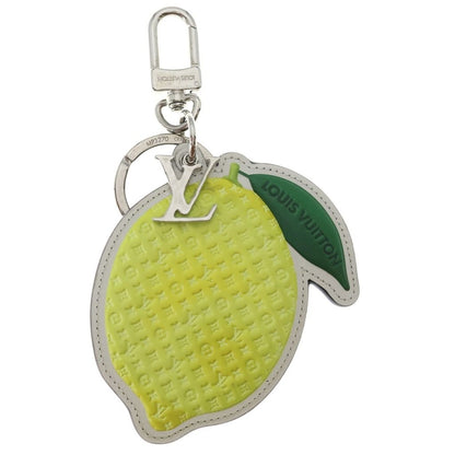 Louis Vuitton LV Porte Cl Lemon Bag Charm LV Cles Key Holder Yellow Brown