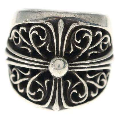 Chrome Hearts Classic Oval Cross Ring Silver — view 4