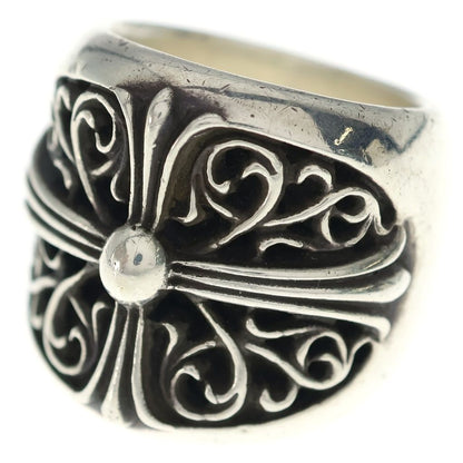 Chrome Hearts Classic Oval Cross Ring Silver