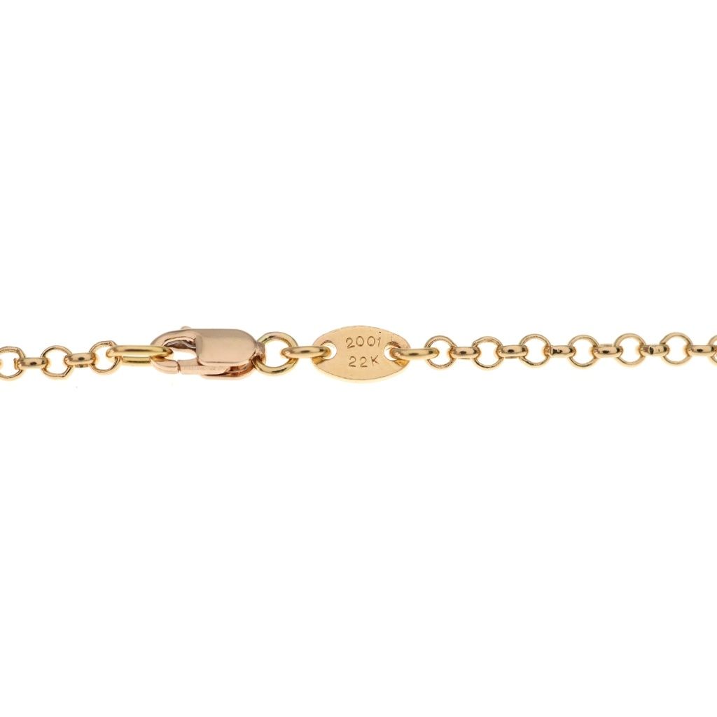 Chrome Hearts 22k Neckchain Roll Chain Necklace Gold — view 6