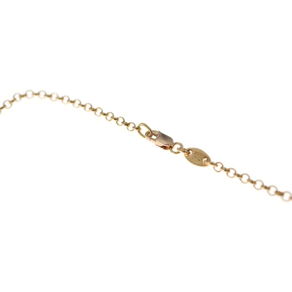 Chrome Hearts 22k Neckchain Roll Chain Necklace Gold — view 3